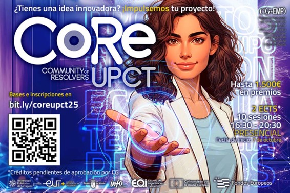 Imagen de Participa en CORE: desarrolla tus ideas, aprende a emprender y compite por premios.